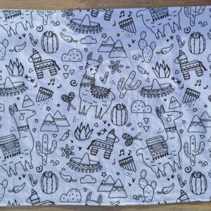 Feuille de coloriage lavable – Lamas