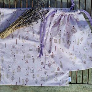 Pochon paquet cadeau – sapins